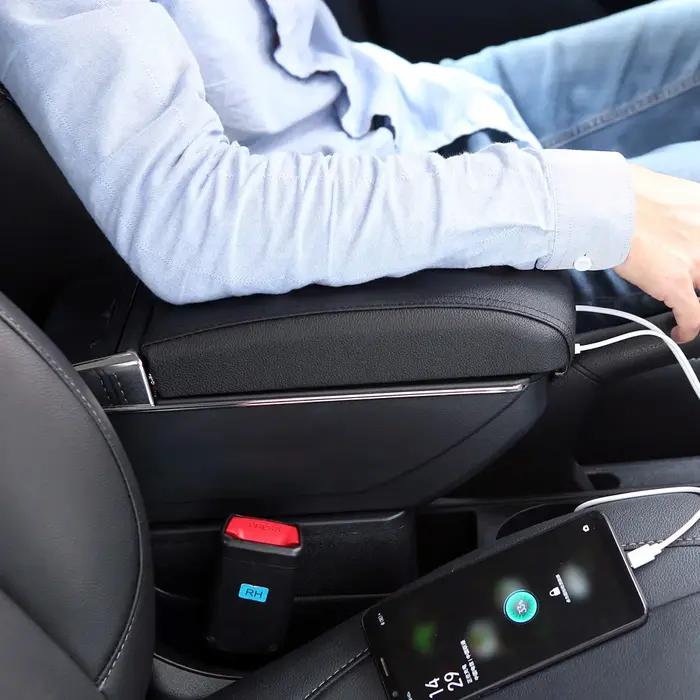 Boîte d'accoudoir pour Peugeot 208, boîte de rangement pour accoudoir de voiture 2019 – 2024, cendri