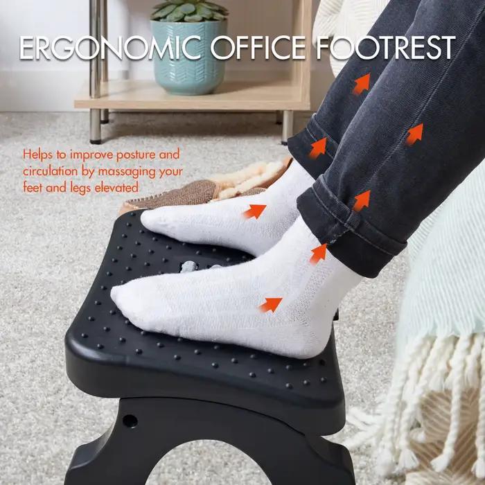 Repose-pieds ergonomique sous le bureau, rouleaux de massage, instituts d'assistance des jambes, tab