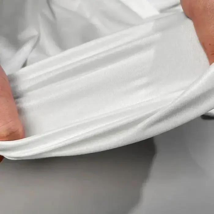 Vente chaude d'été hommes gym formation lettre imprimé polyester micro élastique respirant col rond
