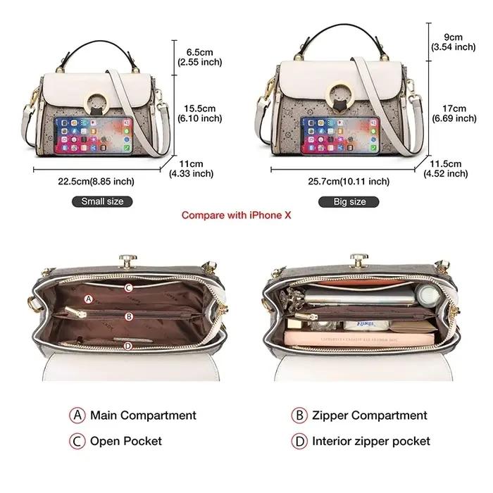 Sac à bandoulière FOXER pour femme, sac fourre-tout vintage de luxe, sac à main tendance 2026, sac b