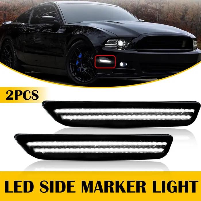 2 pièces pour voiture Mustang LED feux de position latéraux arrière pour Ford Mustang 2010 2011 2012