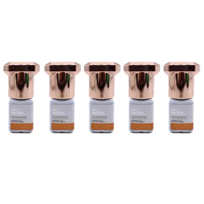 5 bouteilles SKY Rose colle Extensions de cils 1s séchage rapide corée ciel colle 5ml faux cils coll