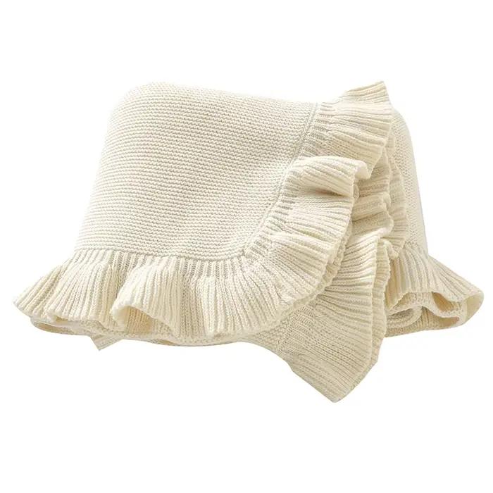 Couvertures en Tricot Solide pour Nouveau-né, Nourrisson, Enfants, Garçons, Bol, Poussette, Pépinièr