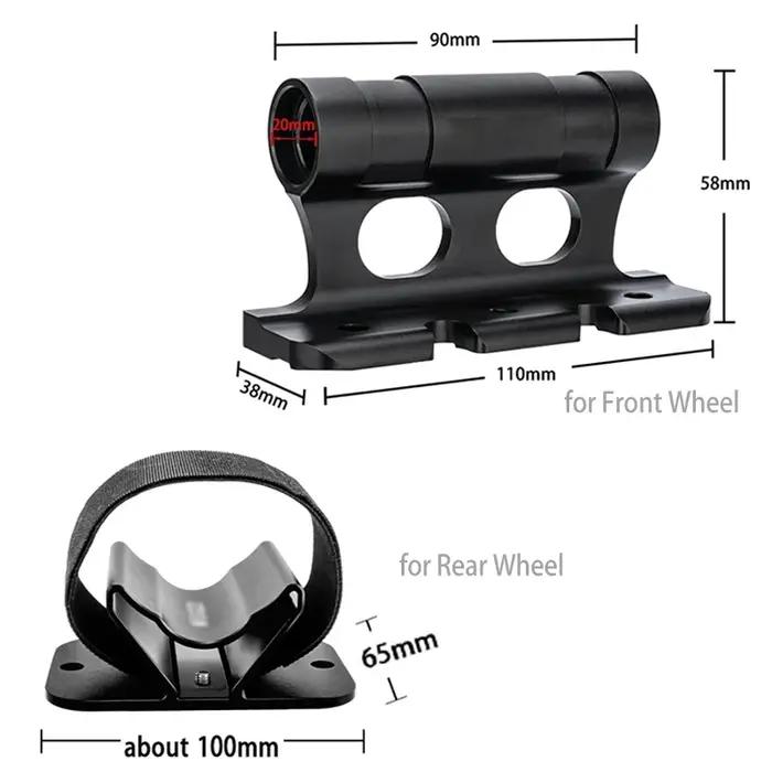Support de transport de vélo en alliage d'aluminium pour roue arrière fixe et montage rapide pour véhicules occassions diverses