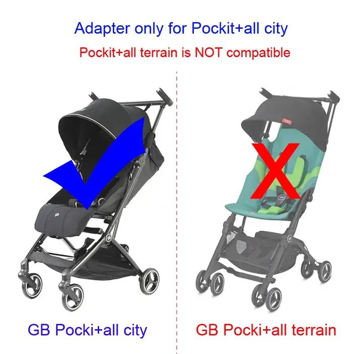 Adaptateur de siège auto GB Pockit + All City (NON Pockit + All Terrain) Convertisseur de poussette