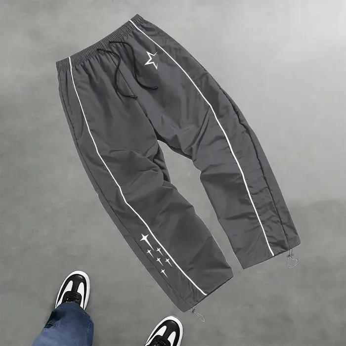 Pantalon de sport décontracté à imprimé étoiles pour hommes, pantalon d'entraînement de fitness prin