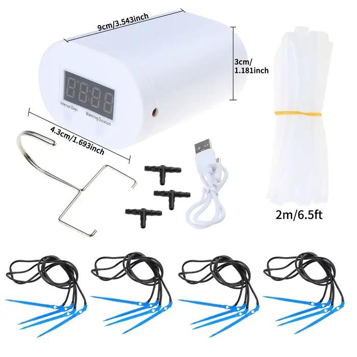 Pompe d'arrosage automatique pour plantes et fleurs, dispositif d'irrigation goutte-à-goutte pour la