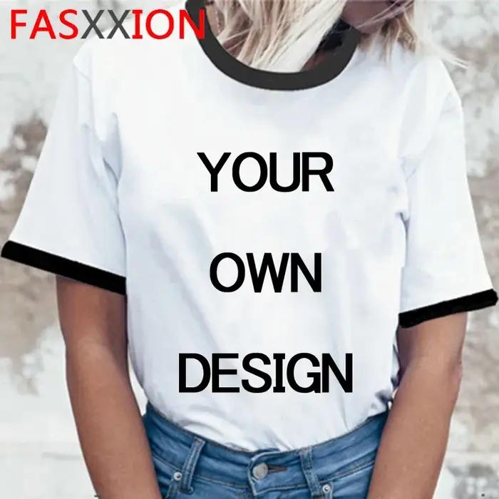 Personnalisé votre Photo ou Logo votre propre conception T-shirt hommes femmes unisexe T-shirt décon