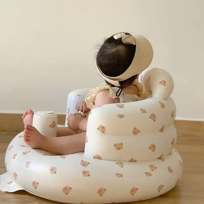 Baignoire Gonflable Multifonctionnelle Transformable en Siège Portable pour Bébé Support Arrière Facilité d'Utilisation Occasions Spéciales Joie et Détente pour Tous-Petits