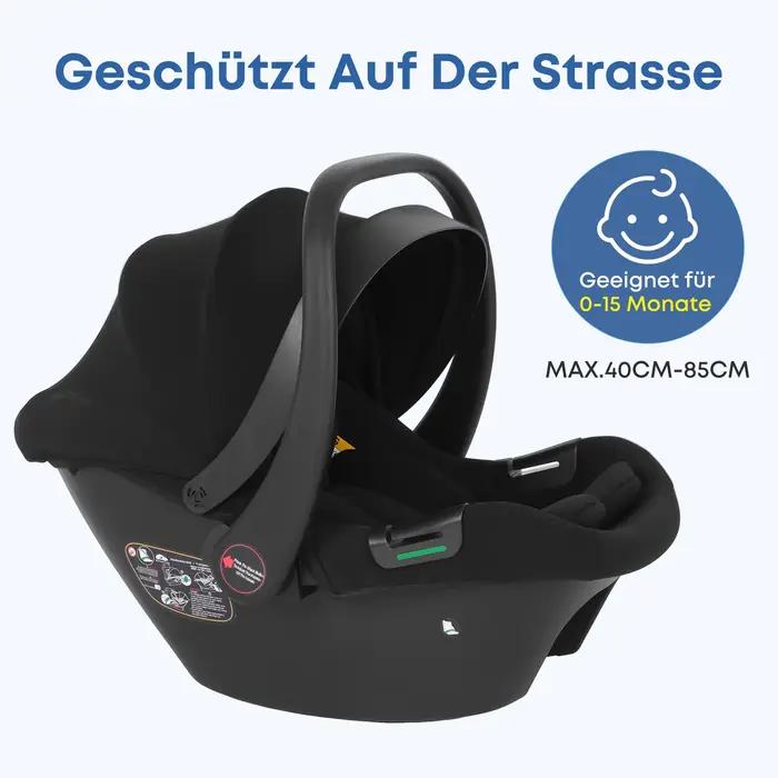 Siège auto pour bébé, nouveau-né de 0 à 12 mois, Max 12kg, auvent solaire rembourré, ceinture de séc