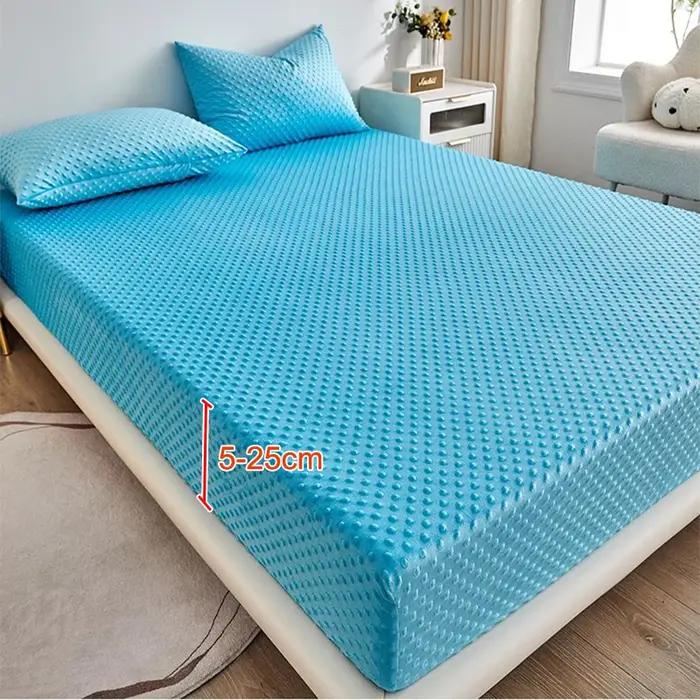 Drap de lit en velours corail et housse de protection pour matelas en velours de lait, couvre-lit isolant en peluche hiver confort hôtelier chambre élégante occassions spéciales nuit douillette