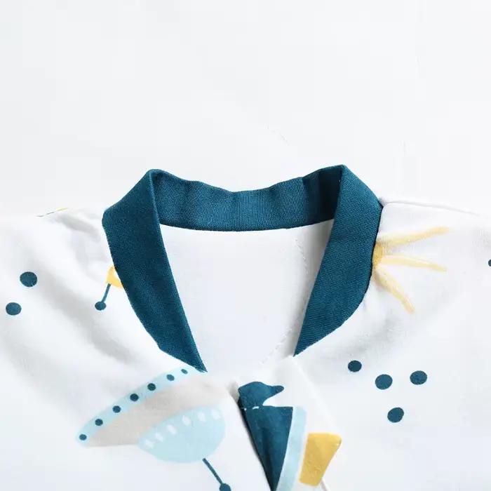 Sac de couchage fin pour bébé 2.5 Tog, printemps et automne, en coton pur, en forme de U, motif dess