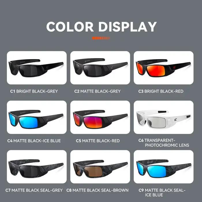 Lunettes de soleil de pêche pour homme KAENON, teintes noires, avec boîte d'origine, nouveautés 2026