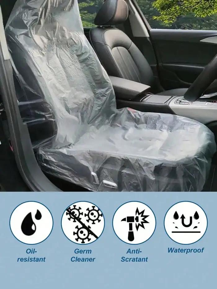 Housses de siège de voiture jetables pour protection et confort, 100 pièces, utilisation quotidienne et pour les voyages en famille, cadeau idéal pour anniversaire ou Noël