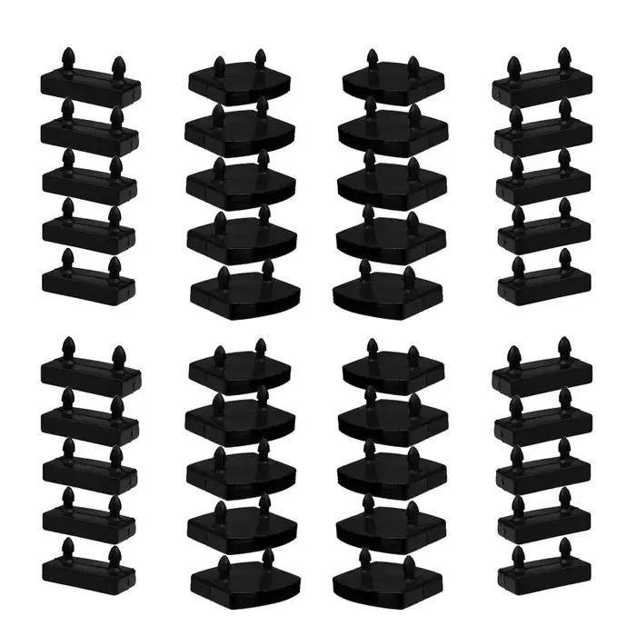 Supports d'extrémité de lattes de lit en plastique, supports pour fixer les lattes en bois, base de