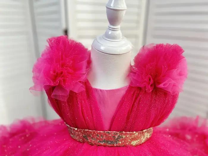 KLFGDNew style filles robe de luxe fête élégante fille robe de soirée robes de concours pour enfant