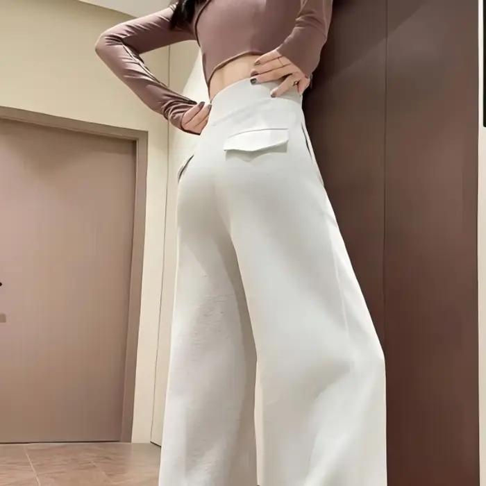 Pantalon de sport gris taille haute pour femmes