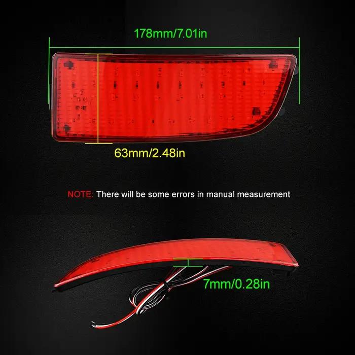 Feux de stop arrière à LED, 2 pièces, lumière de réflecteur de pare-chocs arrière pour Mercedes Benz