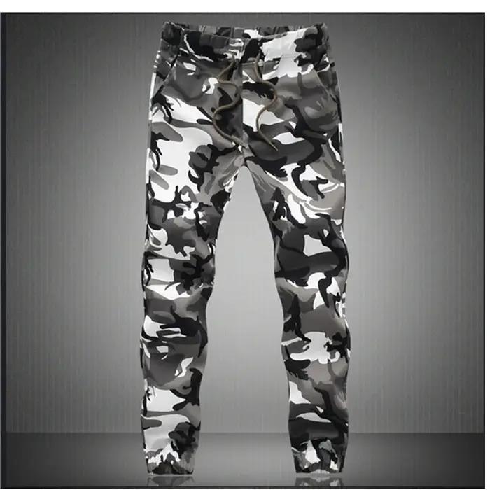 Pantalon de jogging militaire camouflage pour homme 2026 – Coton pur – Printemps/Automne – Coupe cra