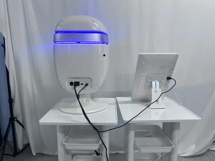 Analyseur de peau AI avec caméra HD 30MP et imagerie spectrale 9 bandes, pour usage clinique, avec r