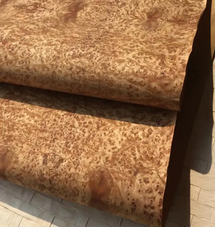 Placage de bois d'arbre naturel, longueur : 2,5 mètres, largeur : 580 mm, épaisseur : 0,25 mm, pour