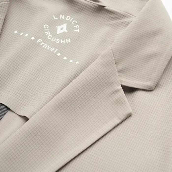 Blazer Casual Homme Minimaliste Soie de Glace Nylon Élasthanne Sans Couture Protection Solaire Été R