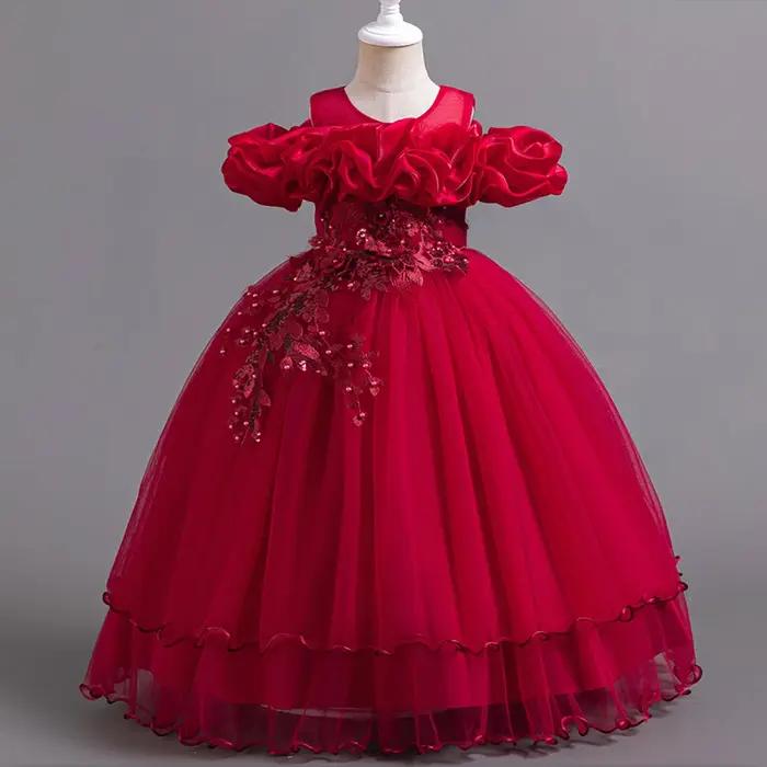 Robe demoiselle d'honneur tulle fille - Princesse Noël mariage communion élégante mode fête