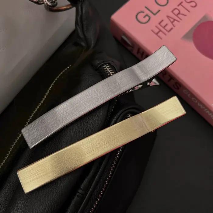 Pinces à cheveux coréennes élégantes pour femmes, barrettes pour filles, griffes en métal, épingle à