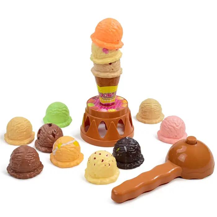 Jouet de cuisine de simulation de nourriture pour enfants jeu de glace empilable jouets éducatifs pour bébés cadeaux occasions spéciales pour la famille