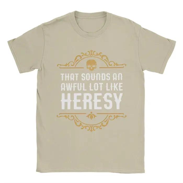 Vintage Heresy drôle Wargaming w-wahammer 40k T-Shirts femmes col rond coton T-Shirts à manches cour