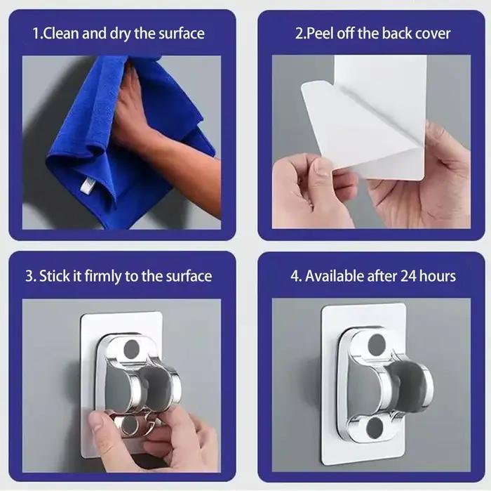 Support de douche réglable avec coussin de siège suspendu pour une expérience de douche relaxante et sans éclaboussures pour salle de bains élégante