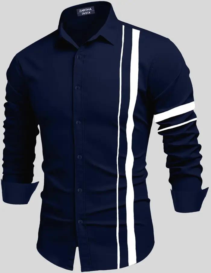 Printemps nouvelle chemise pour hommes impression 3d tout-match ligne impression à manches longues c