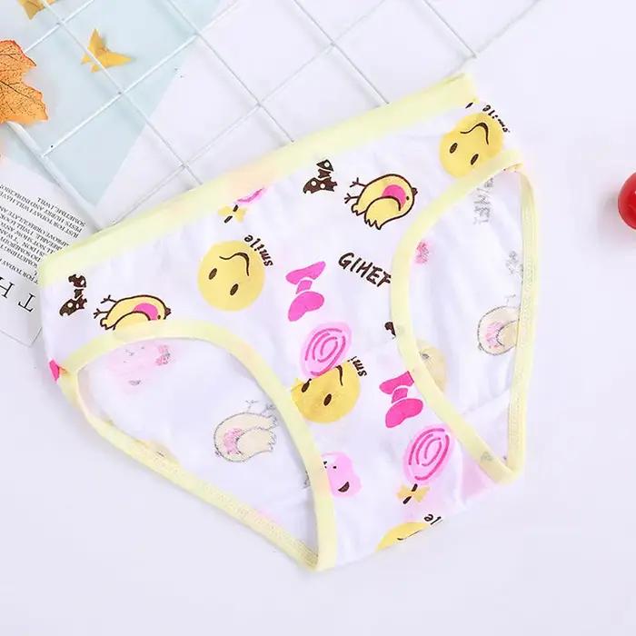 12 pièces/lot culottes en coton filles enfants slips courts sous-vêtements pour enfants enfant dessi