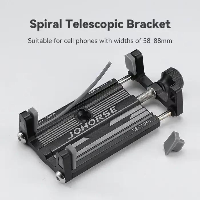 Support de téléphone pour moto et vélo électrique en alliage d'aluminium robuste avec quatre griffes pour iPhone Samsung aventures en deux roues