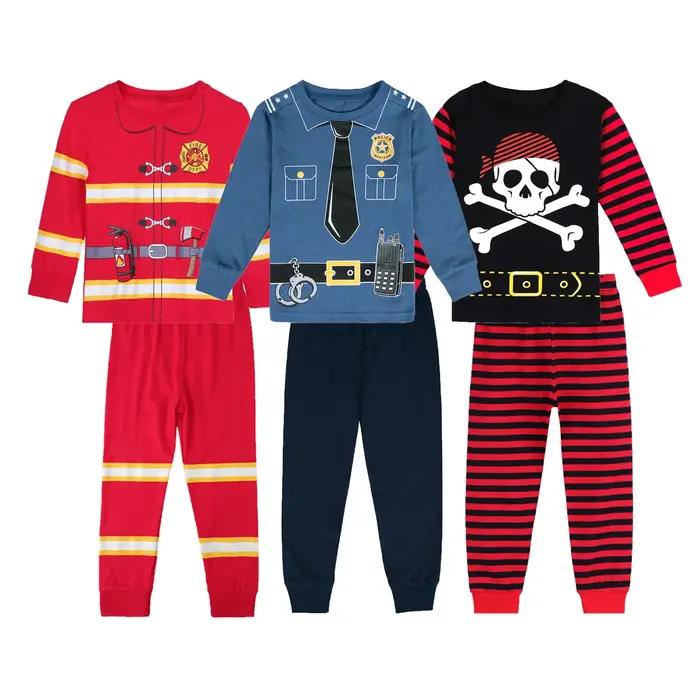 Pyjamas pour enfants pour garçons en bas âge Police pompier licorne Pirate ensemble de vêtements inf