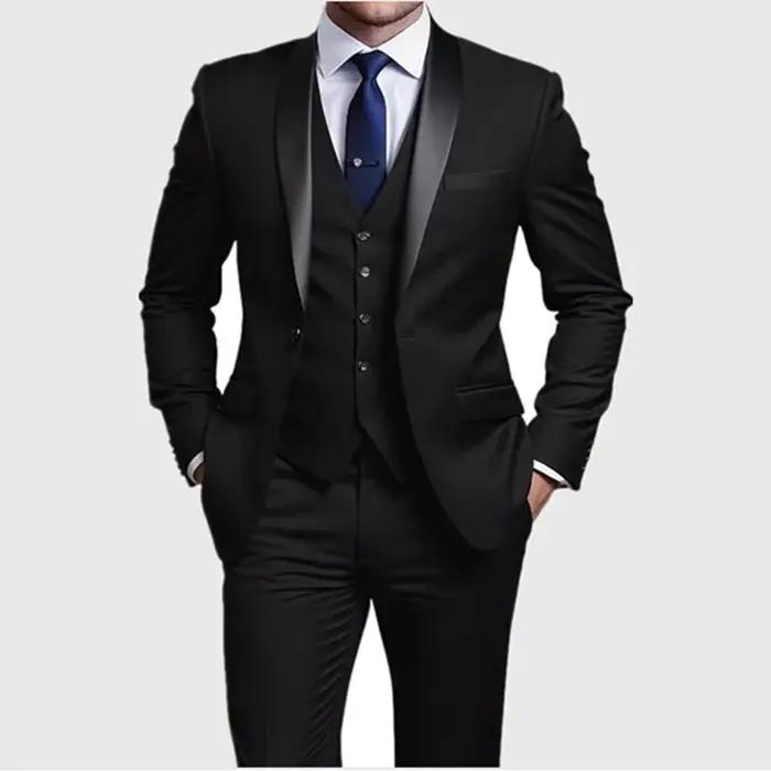 Costume de bal de smoking pour hommes, coupe cintrée, blazer de mariage pour marié, robe de luxe de