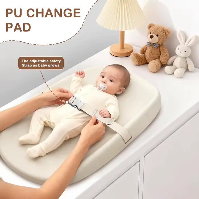Matelas à langer pour bébé avec harnais de sécurité, matelas à langer Anti-roulis pour bébé, facile