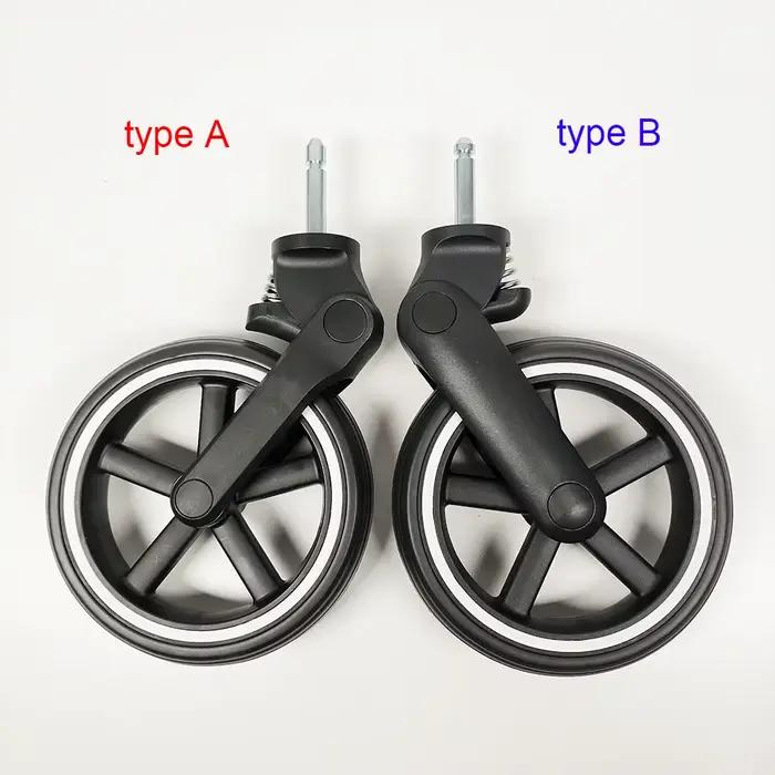 Roue avant de poussette pour Cybex Balios S Lux design cadre différent interchangeable accessoire remplacement direct pour parents occasions spéciales