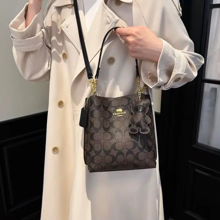 Sac à langer unique rétro vintage pour femme, sac bandoulière de luxe de marque célèbre