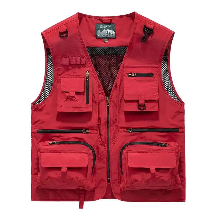 Nouvelle mode – Gilet respirant en maille pour homme, idéal pour la pêche, la photographie et les ac