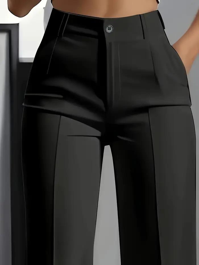 Pantalon de costume simple taille haute, drapé, coupe droite, transfrontalier européen et américain