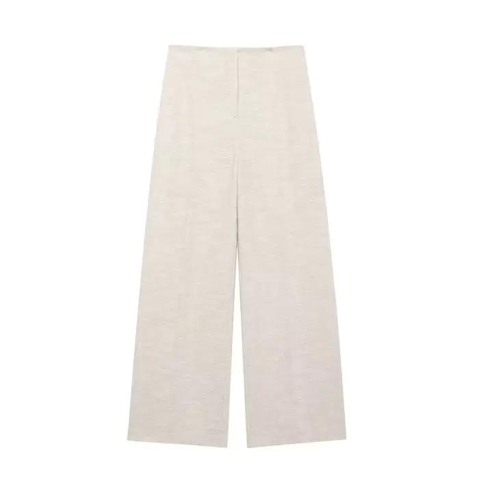 DUOPERI femmes mode 2 pièces ensembles kaki dos nu fermeture éclair hauts Corset et pantalons à jamb