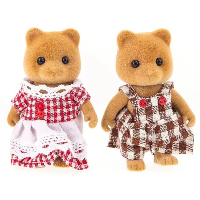 Famille d'animaux de la forêt 1_12 Accessoires pour maison de poupée Mini_yythk