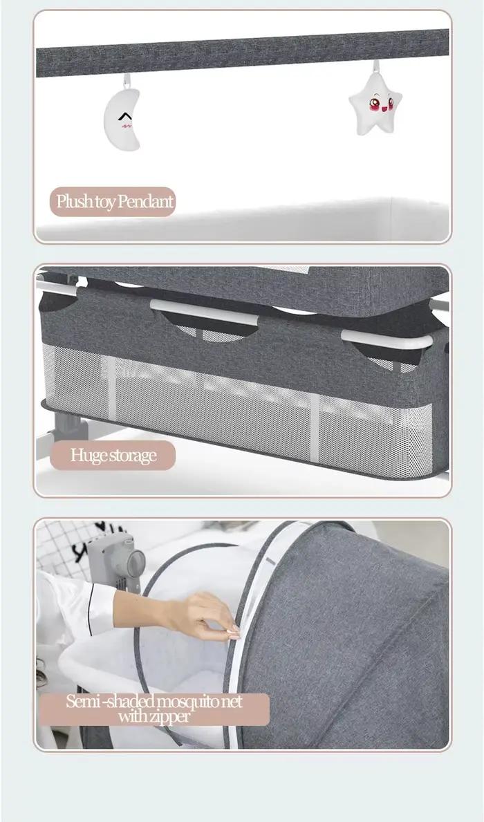 Berceaux pour bébé, berceau électrique pour nouveau-nés, couffin à bascule Portable avec balançoire