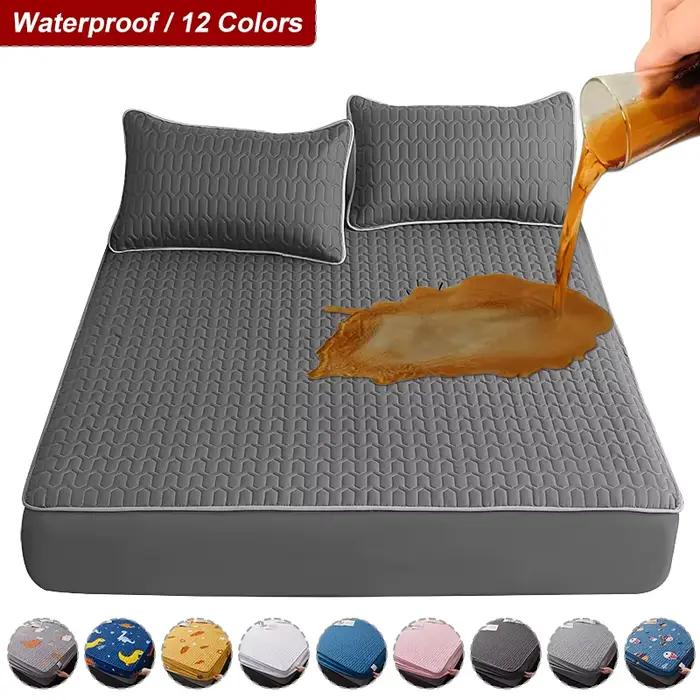 Housse de matelas épaisse et imperméable, tapis matelassé en Latex, couvre-lit, drap-housse de prote