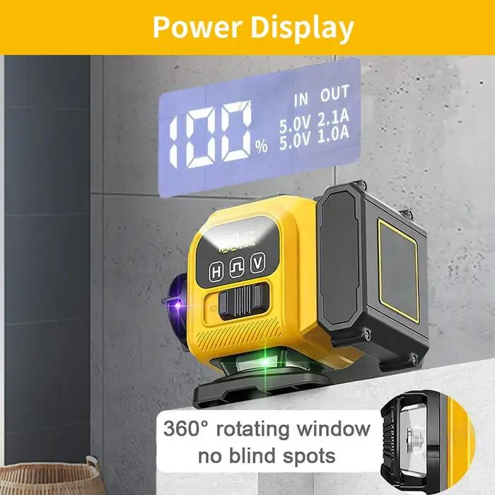 Professional 16 Lines 4D Laser Level Automatic 360° Horizontal & Vertical Powerful Lines Laser Level