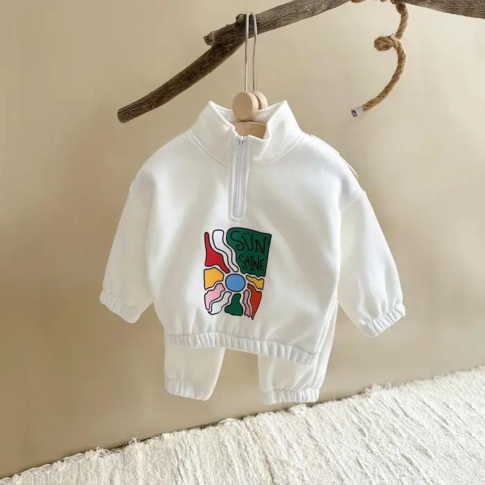 Ensemble de vêtements pour bébé garçon, veste et pantalon, survêtement épais et chaud, tenue pour en