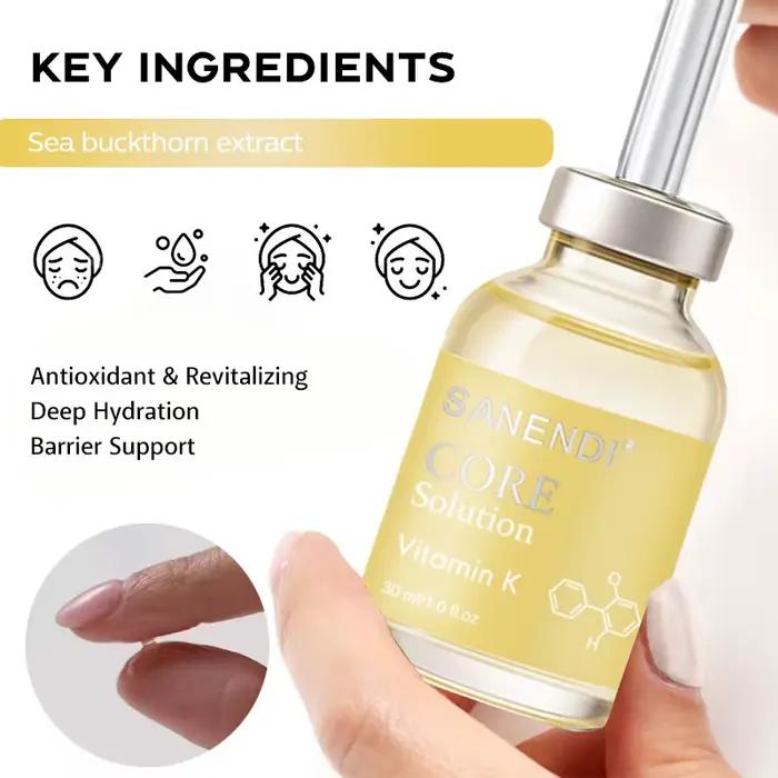 Sérum Sanendi 7 en 1 à l'acide hyaluronique, au GSH, au collagène et aux peptides, solution EX10O CO