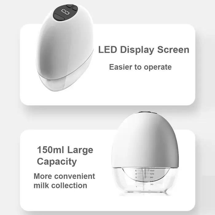 Tire-lait Portable mains libres, électrique, Portable, collecteur de lait d'allaitement sans BPA