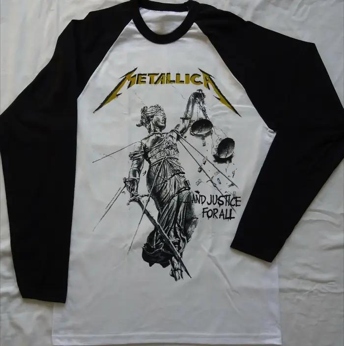 T-shirt à manches longues unisexe de la nouvelle groupe de pop Metallica, chemise à la mode, style s